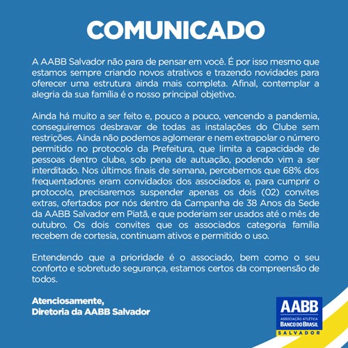 Convênio abre clube da AABB para todos os bancários